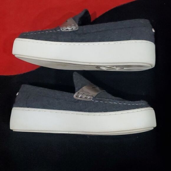 Michael Kors Poppy Slip on Wool Platform Loafers - Picture 7 of 15